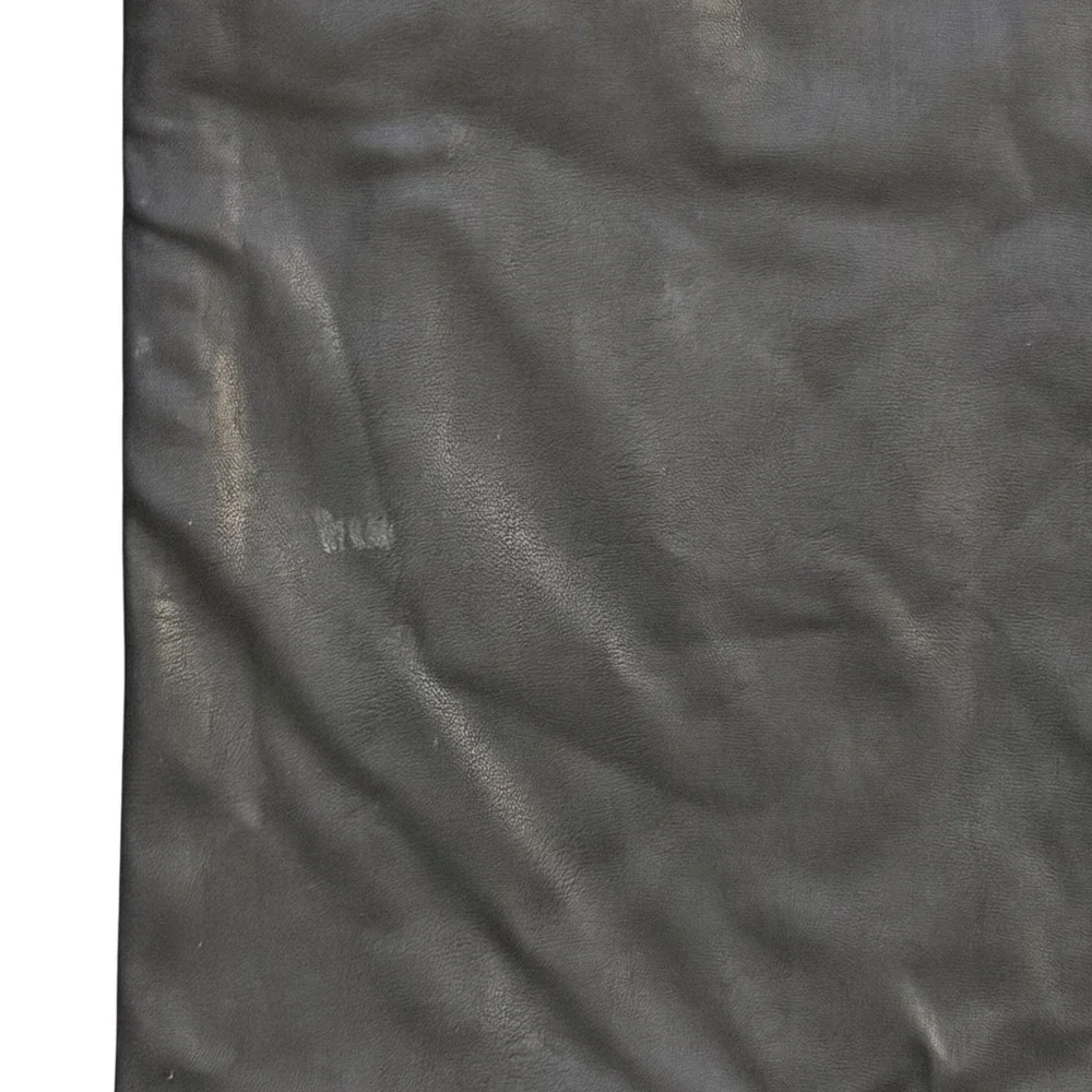 Handless Inc Black Faux Leather Wide Leg‎ Pants High Waisted Seam Detail Size L